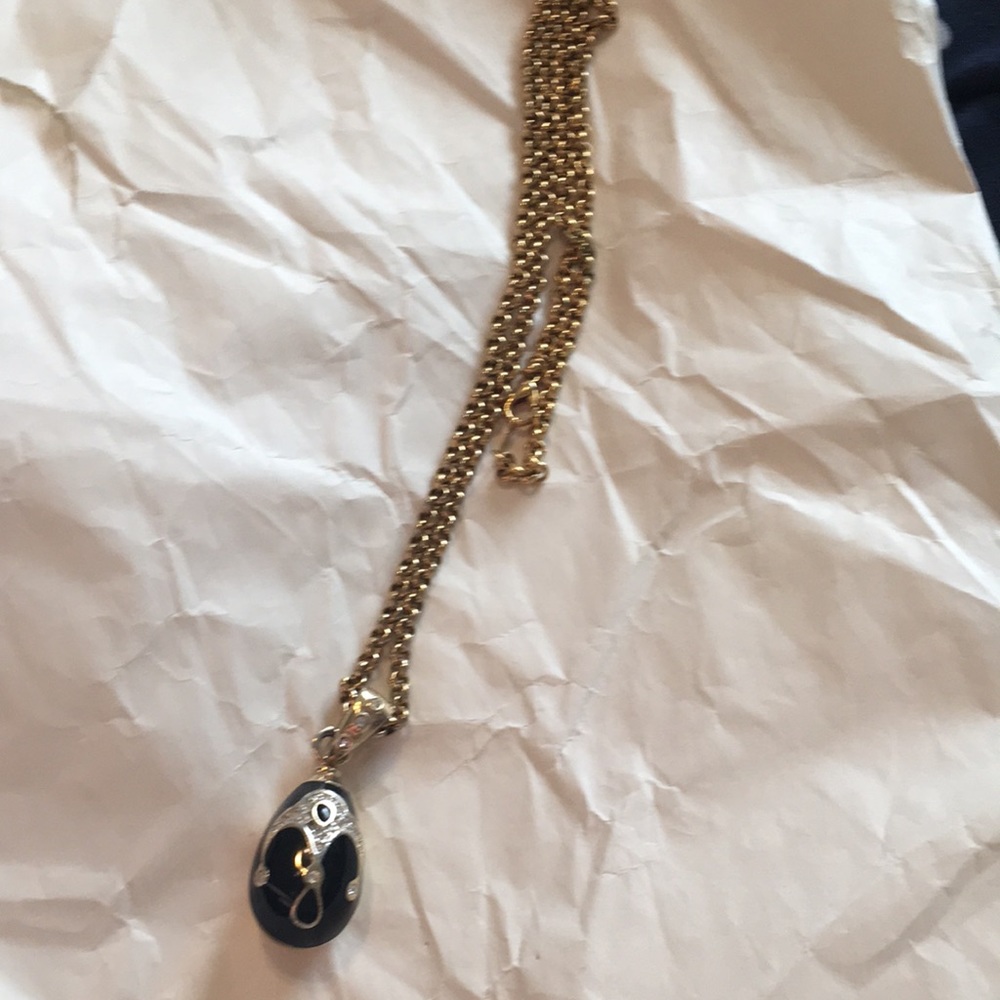 Final Clearance Vintage art deco orb pendant necklace